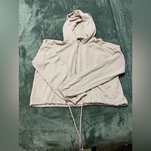 Pink Cropped MISSGUIDED Hoodie